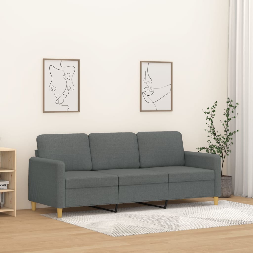 2-Sitssoffa Ljusgrå Tyg