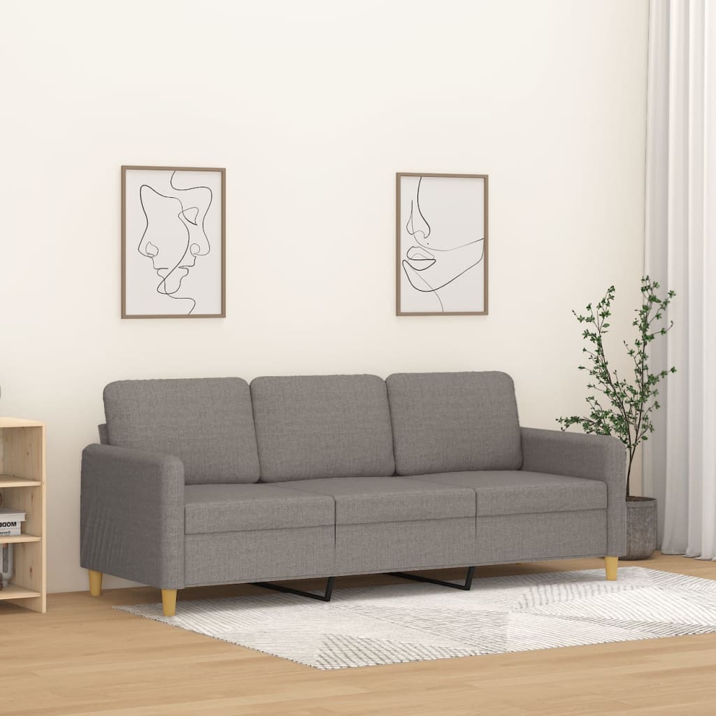 2-Sitssoffa Ljusgrå Tyg