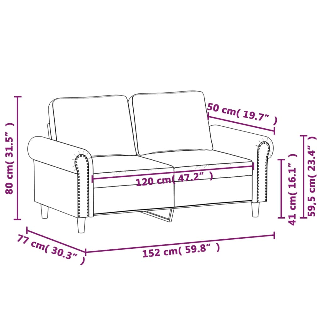 2-Sitssoffa Konstläder