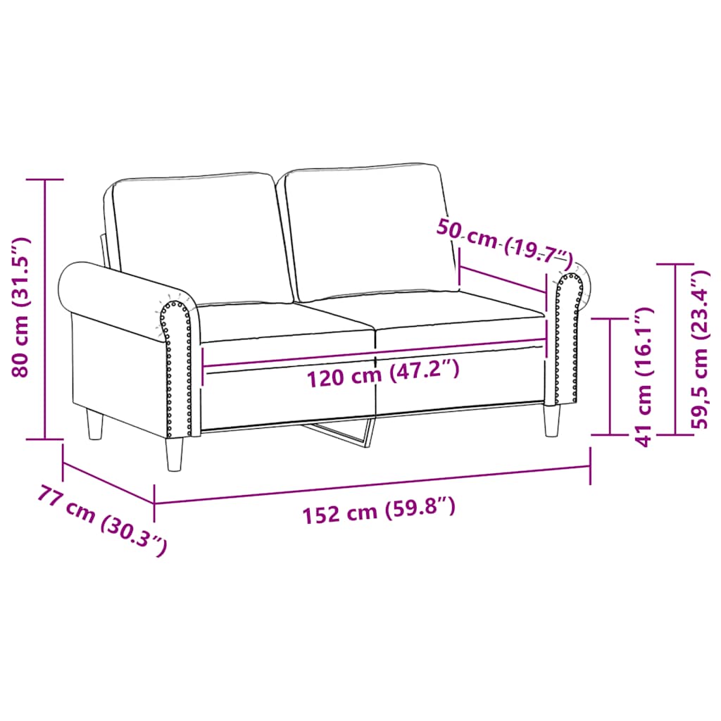 2-Sitssoffa Konstläder