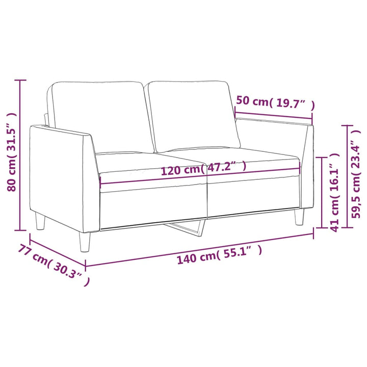 2-Sitssoffa Konstläder