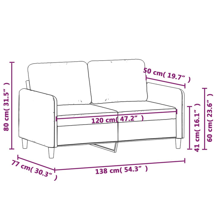 2-Sitssoffa Sammet