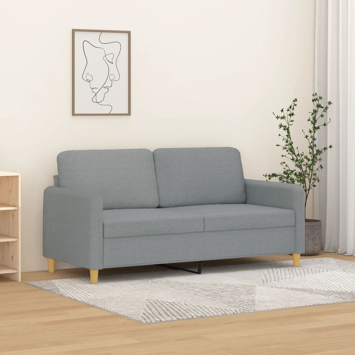 2-Sitssoffa Ljusgrå Tyg