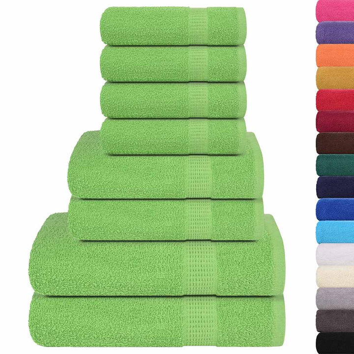 8-Delat Handduksset Frogn Äppelgrön 360 Gsm