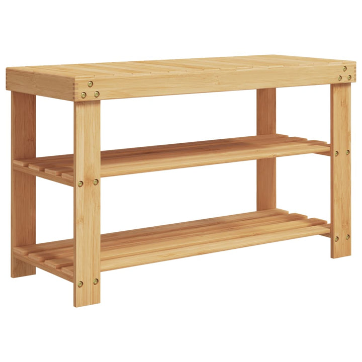 Skohylla 3-Hyllor 70X27,5X45 Cm Bambu