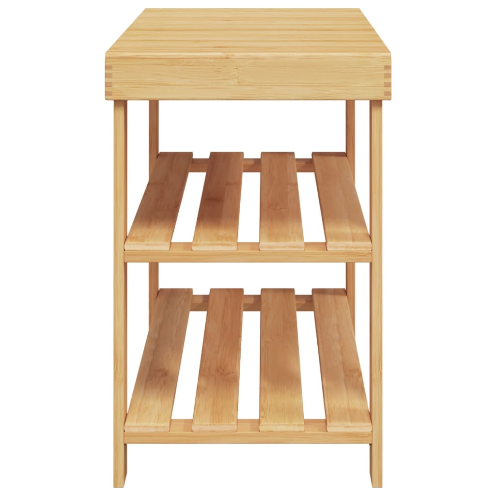Skohylla 3-Hyllor 70X27,5X45 Cm Bambu