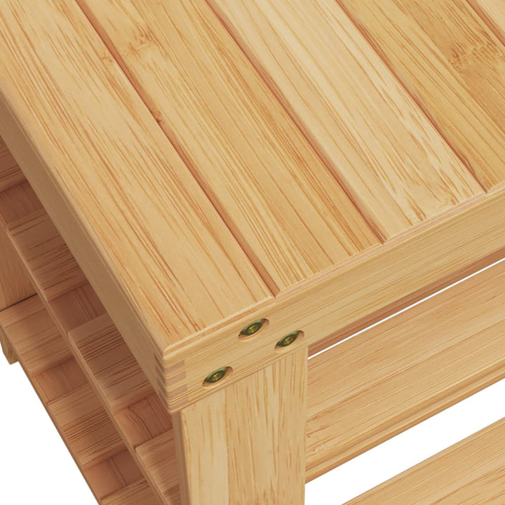 Skohylla 3-Hyllor 70X27,5X45 Cm Bambu