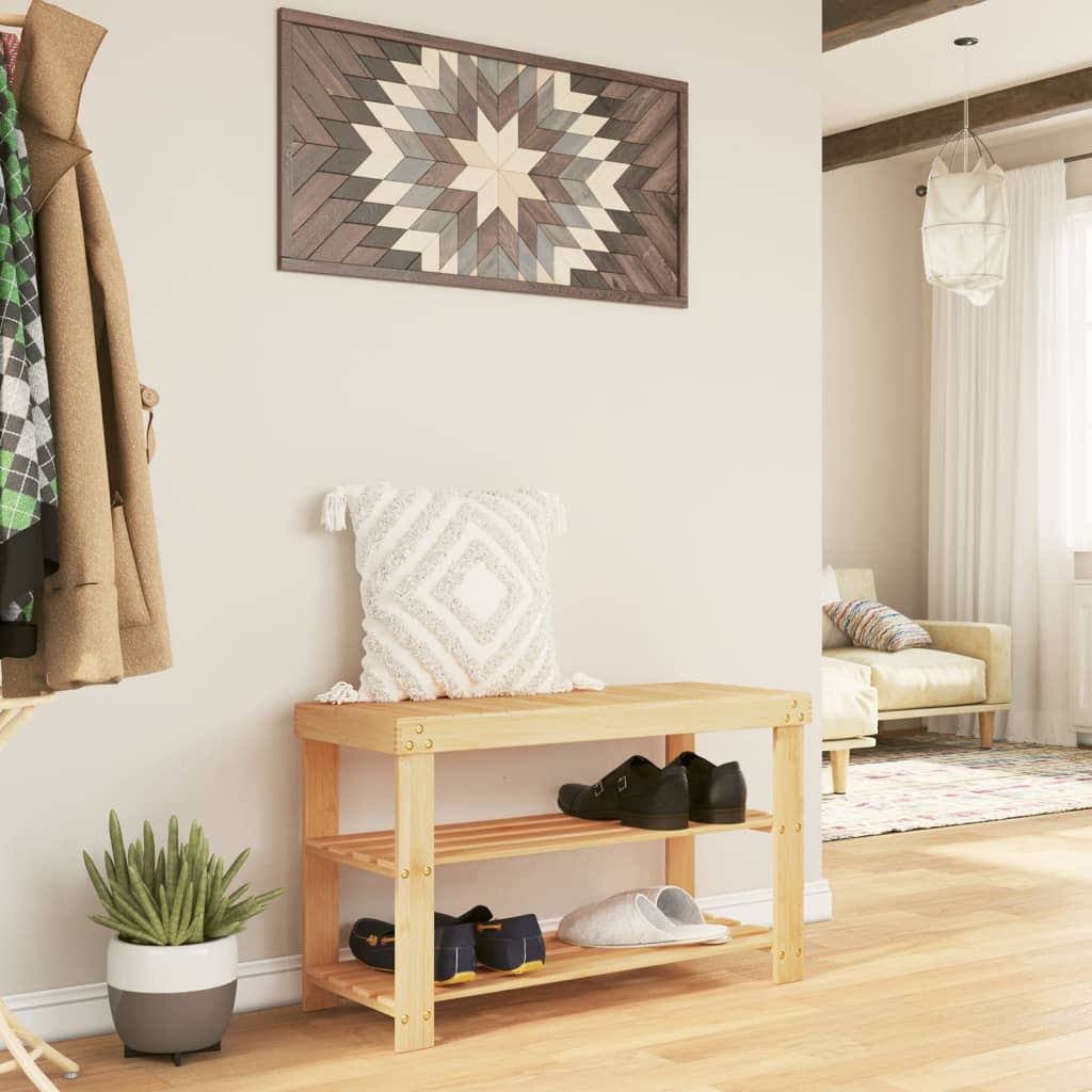 Skohylla 3-Hyllor 70X27,5X45 Cm Bambu