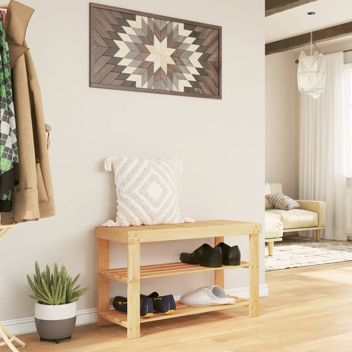 Skohylla 3-Hyllor 70X27,5X45 Cm Bambu