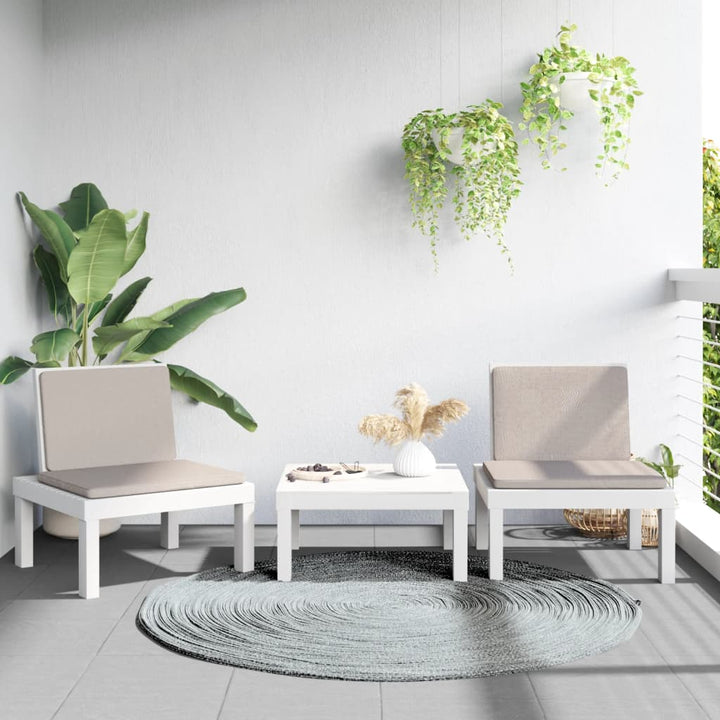 Loungegrupp För Trädgården 3 Delar M. Dynor Pp