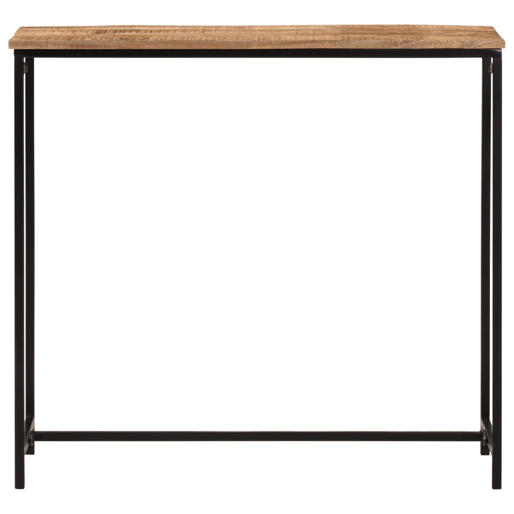 Avlastningsbord 80X30X74 Cm Massivt Mangoträ Och Järn