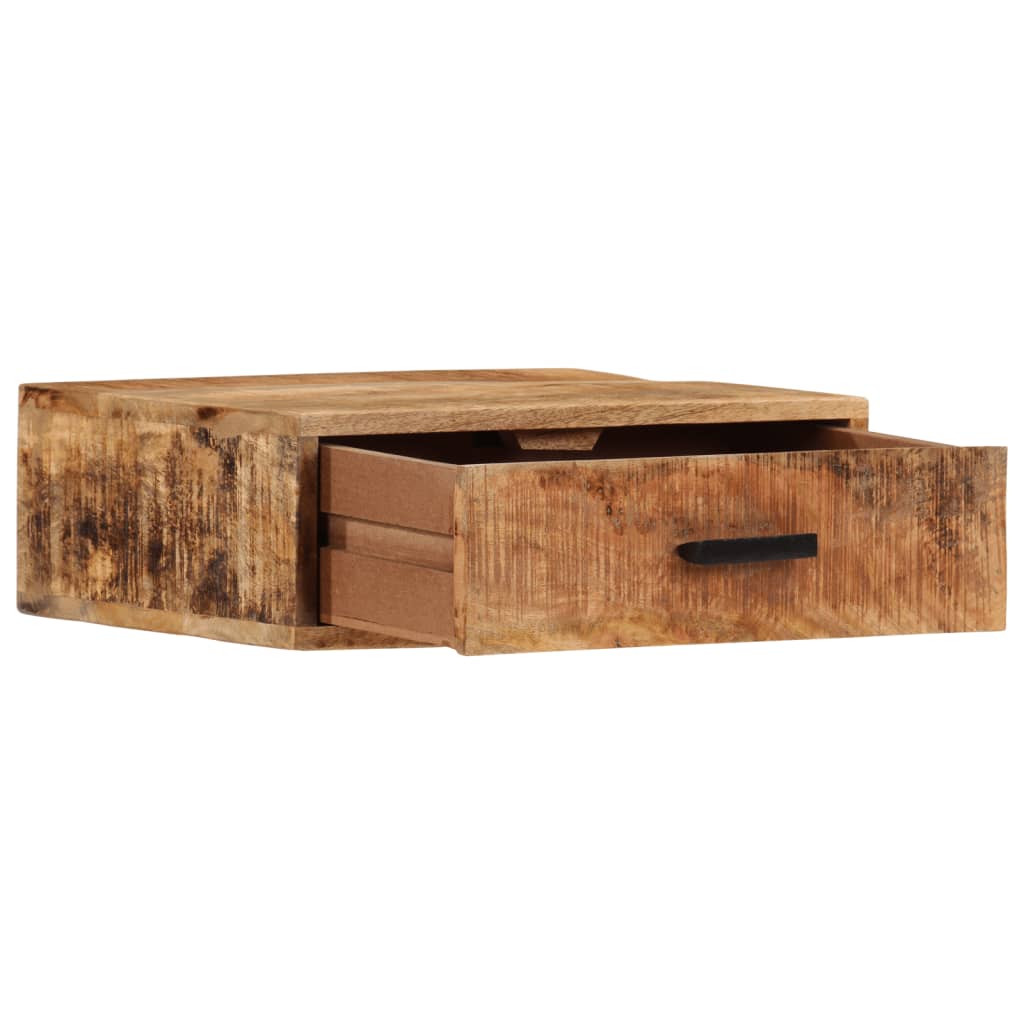 Väggmonterat Sängbord 40X30X13,5 Cm Massivt Mangoträ