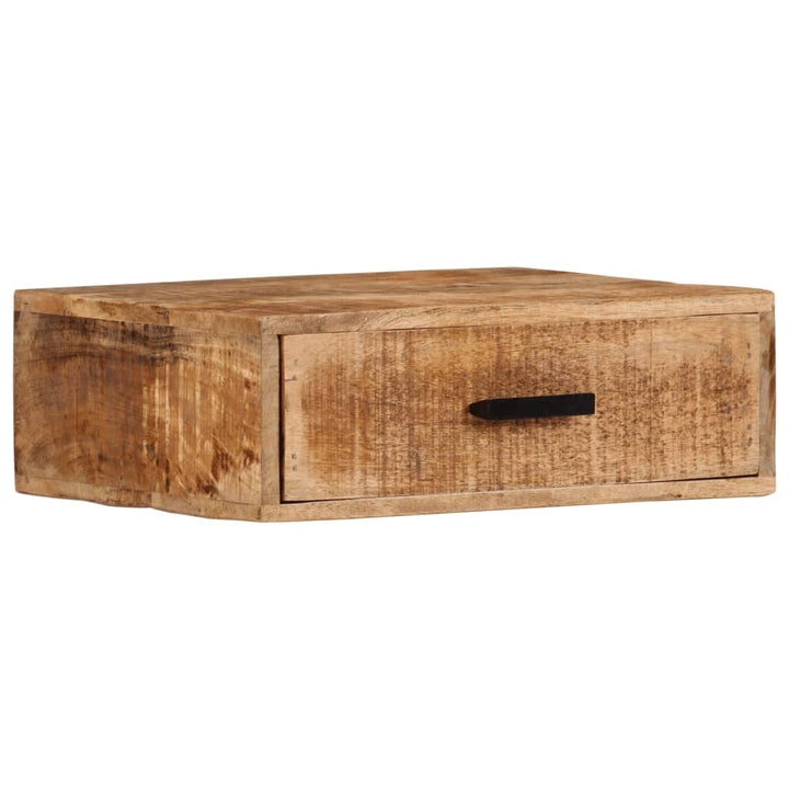 Väggmonterat Sängbord 40X30X13,5 Cm Massivt Mangoträ