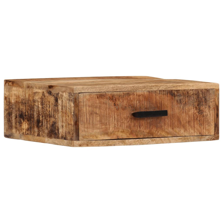Väggmonterat Sängbord 40X30X13,5 Cm Massivt Mangoträ