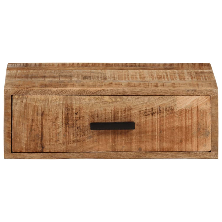 Väggmonterat Sängbord 40X30X13,5 Cm Massivt Mangoträ