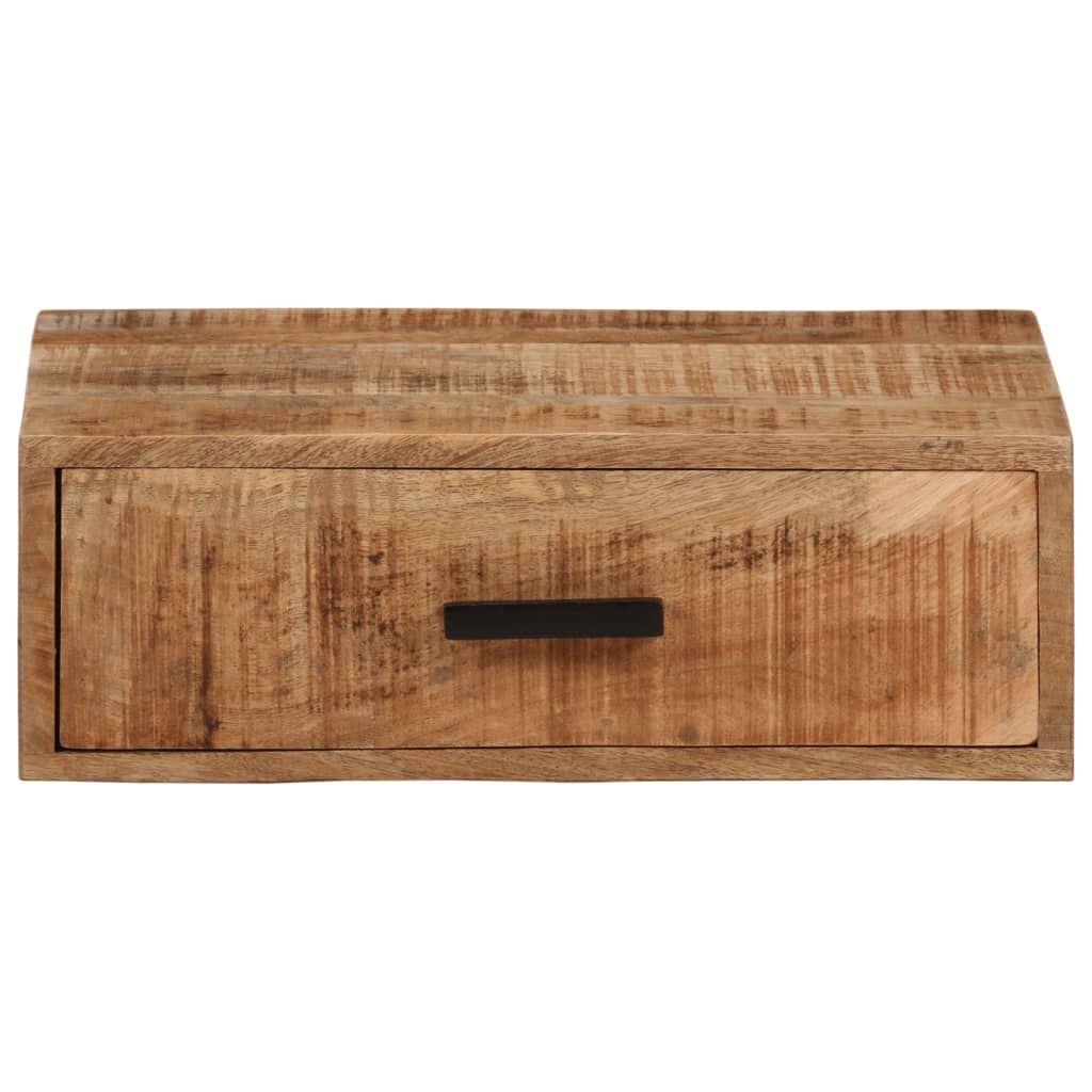 Väggmonterat Sängbord 40X30X13,5 Cm Massivt Mangoträ