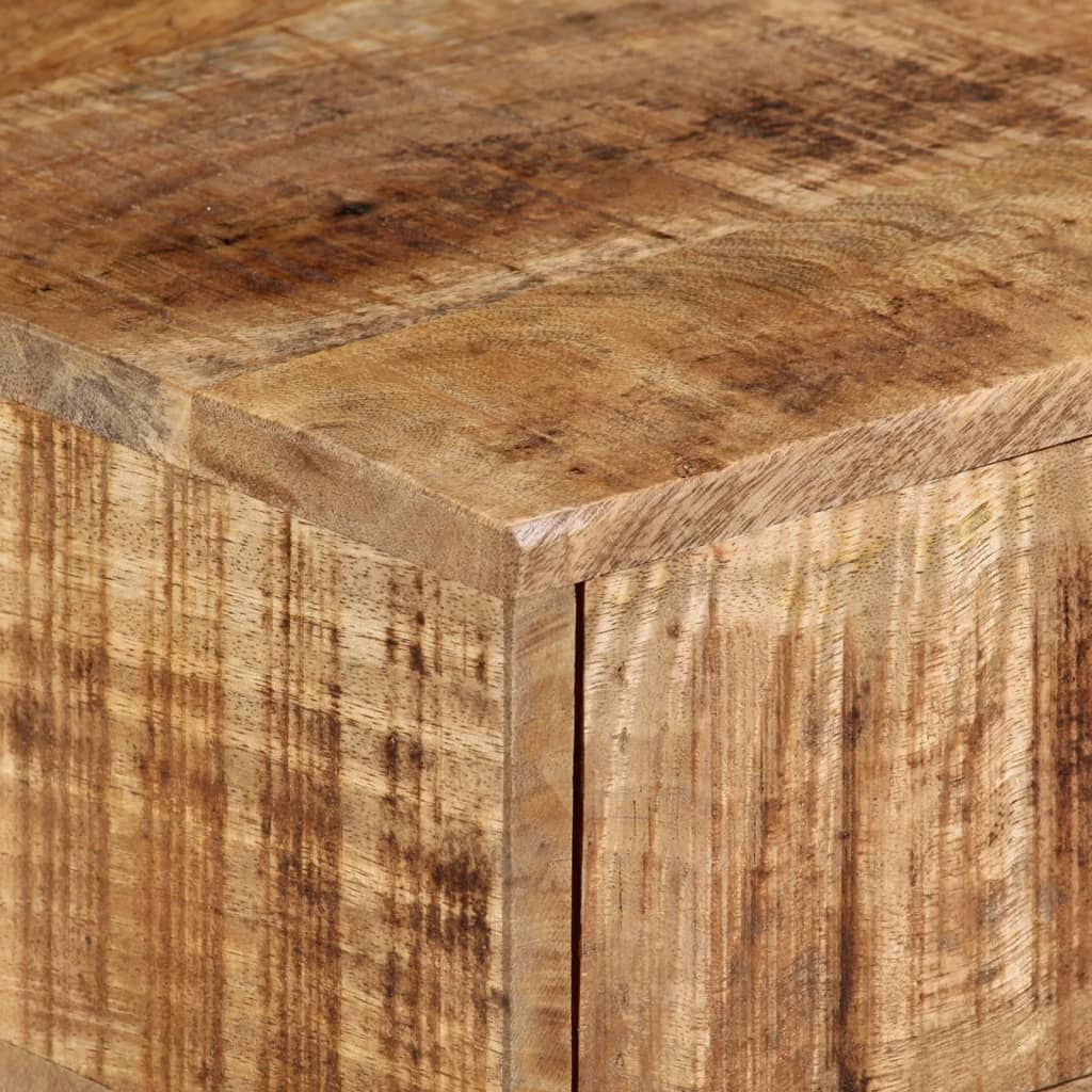 Väggmonterat Sängbord 40X30X13,5 Cm Massivt Mangoträ