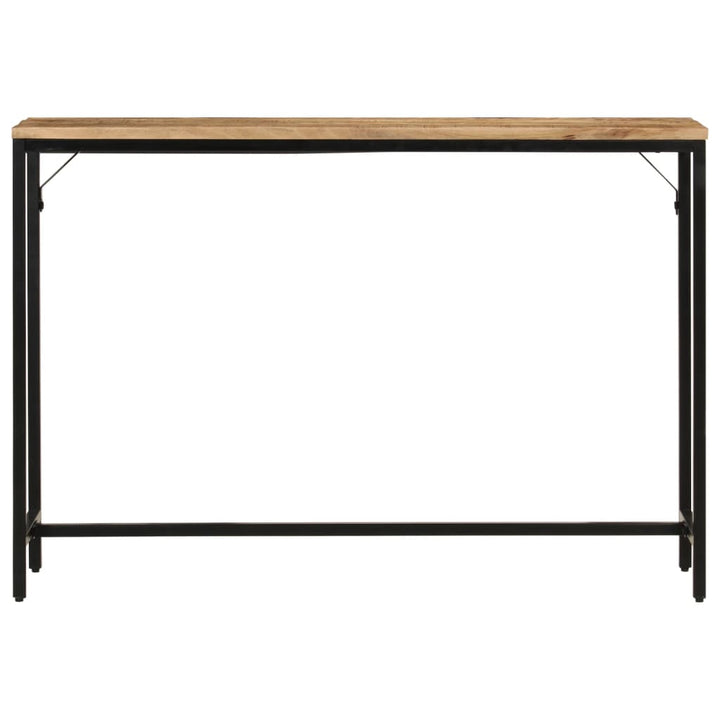 Avlastningsbord 110X30X75 Cm Massivt Grovt Mangoträ Och Järn