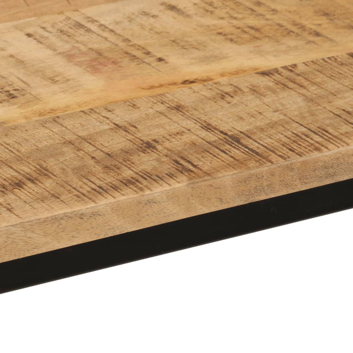 Avlastningsbord 110X30X75 Cm Massivt Grovt Mangoträ Och Järn