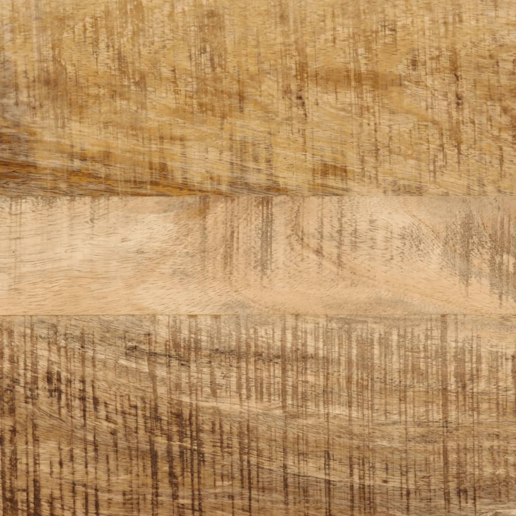 Avlastningsbord 110X30X75 Cm Massivt Grovt Mangoträ Och Järn