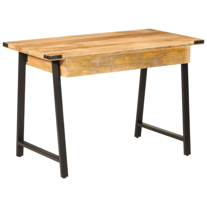 Skrivbord Med Lådor 105X55X70 Cm Massivt Mangoträ