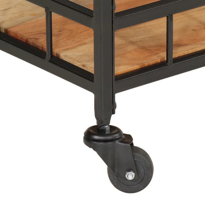 Serveringsvagn 60X40X80 Cm Massivt Akaciaträ Och Järn