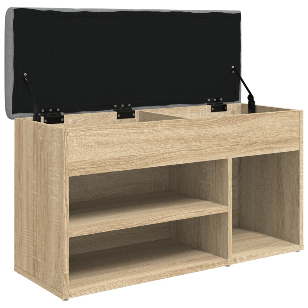 Skobänk Sonoma-Ek 82X32X45,5 Cm Konstruerat Trä