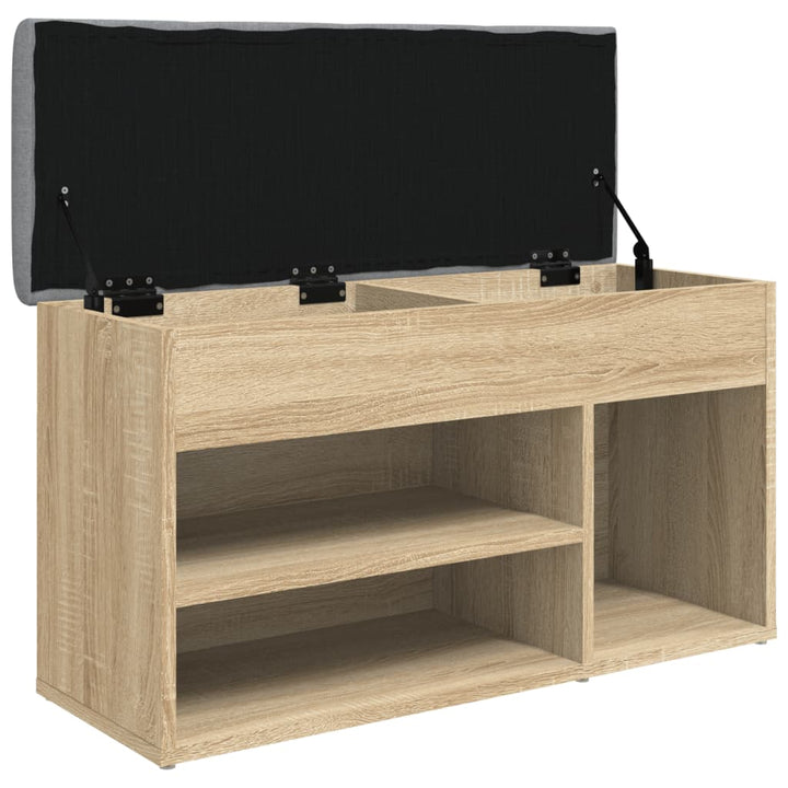 Skobänk Sonoma-Ek 82X32X45,5 Cm Konstruerat Trä