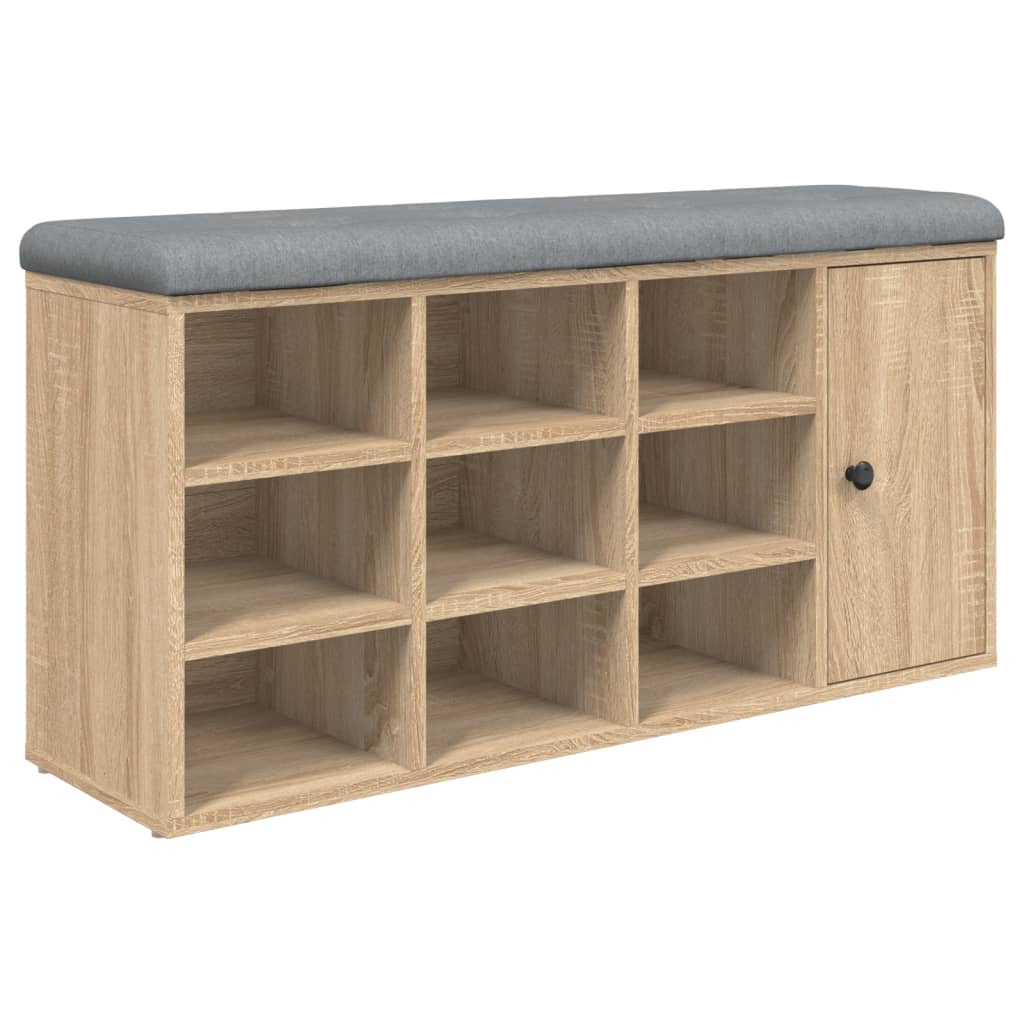 Skobänk Sonoma-Ek 102X32X50 Cm Konstruerat Trä