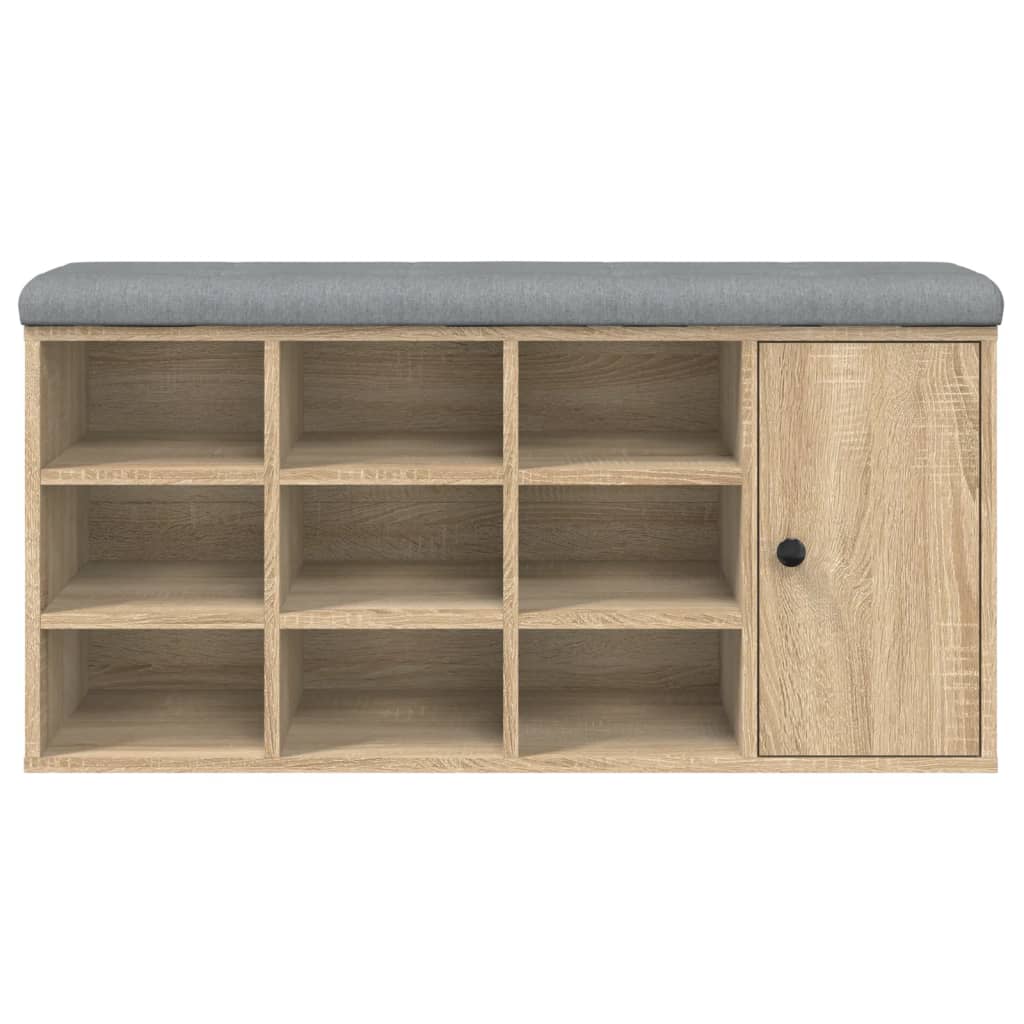 Skobänk Sonoma-Ek 102X32X50 Cm Konstruerat Trä