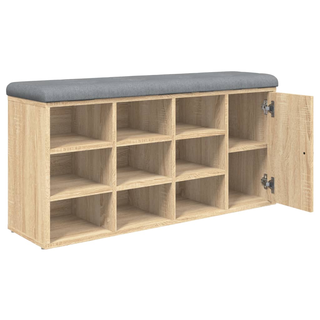 Skobänk Sonoma-Ek 102X32X50 Cm Konstruerat Trä
