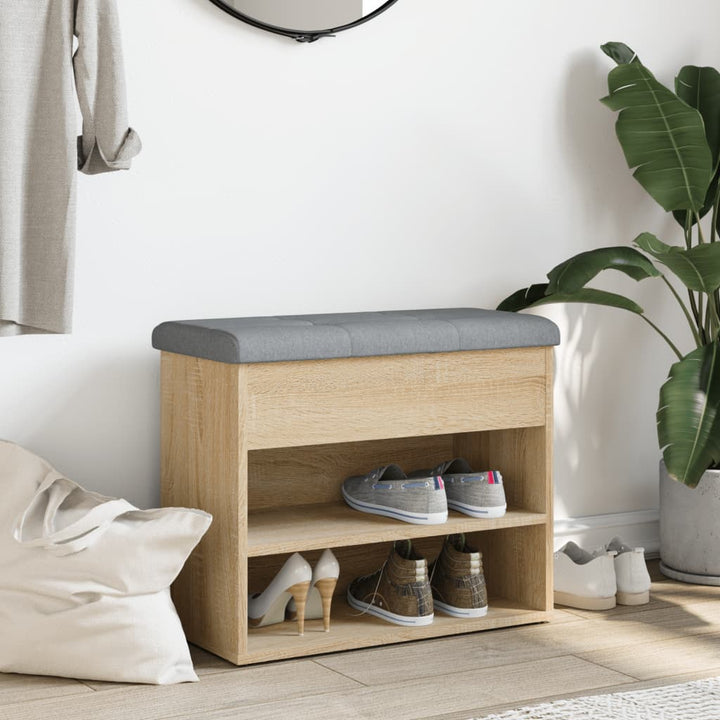 Skobänk Sonoma-Ek 62X32X50 Cm Konstruerat Trä