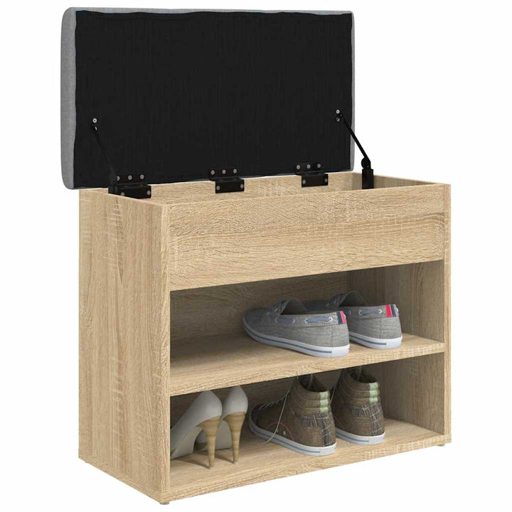 Skobänk Sonoma-Ek 62X32X50 Cm Konstruerat Trä