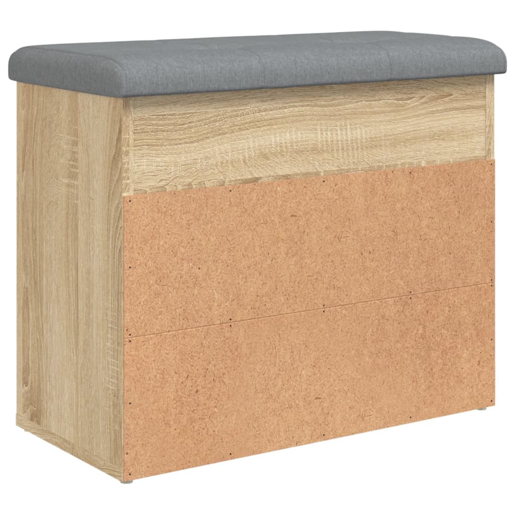 Skobänk Sonoma-Ek 62X32X50 Cm Konstruerat Trä