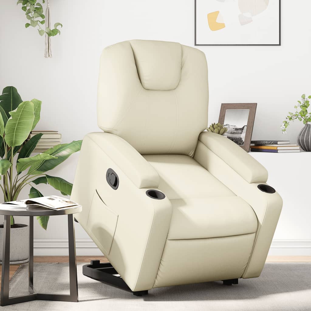 Reclinerfåtölj Med Uppresningshjälp Konstläder