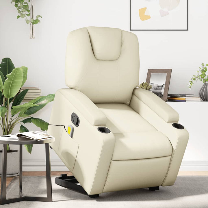 Reclinerfåtölj Med Uppresningshjälp Konstläder