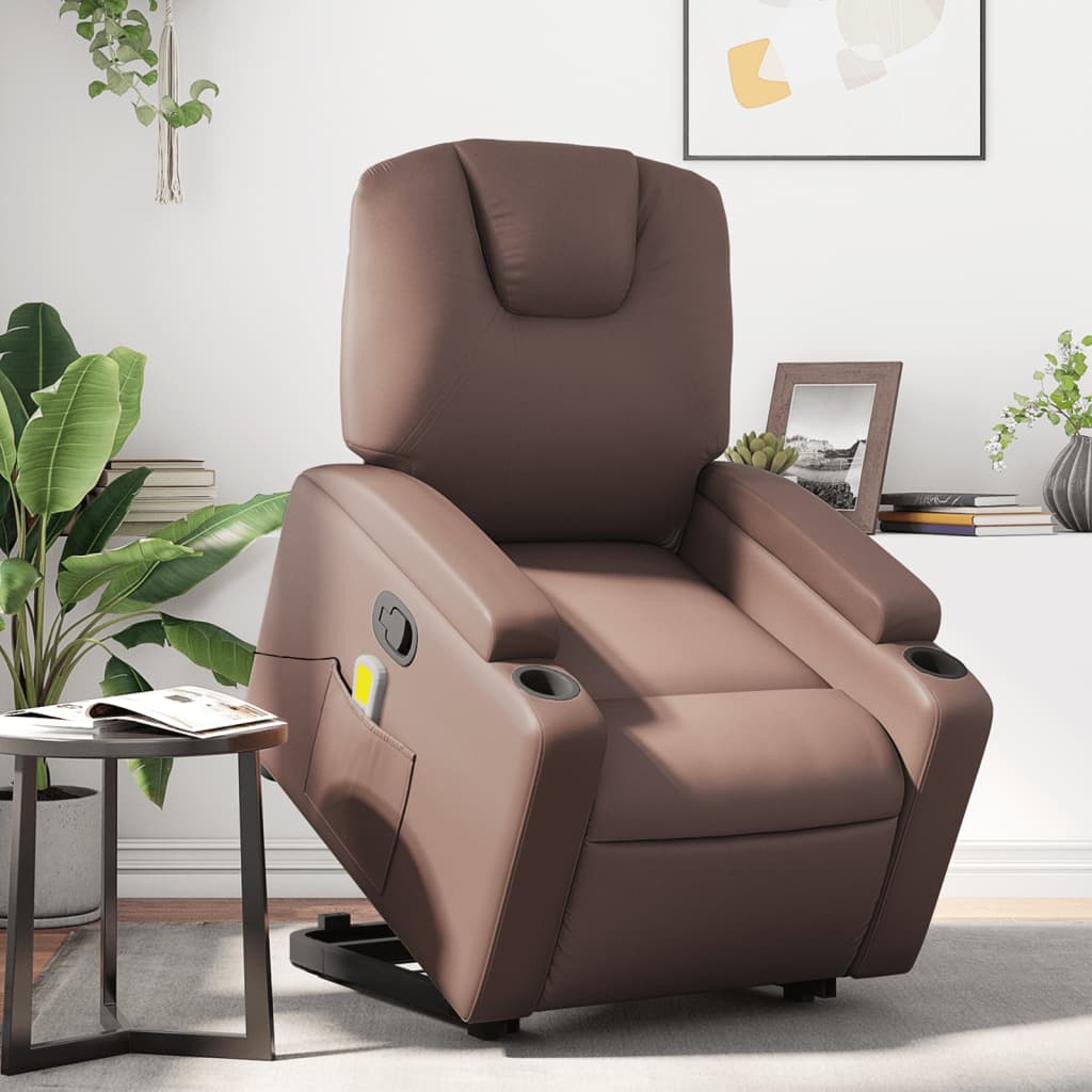Reclinerfåtölj Med Uppresningshjälp Konstläder