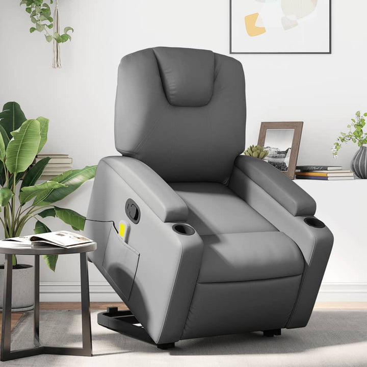 Reclinerfåtölj Med Uppresningshjälp Konstläder