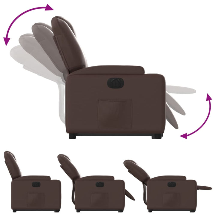 Reclinerfåtölj Med Uppresningshjälp Konstläder