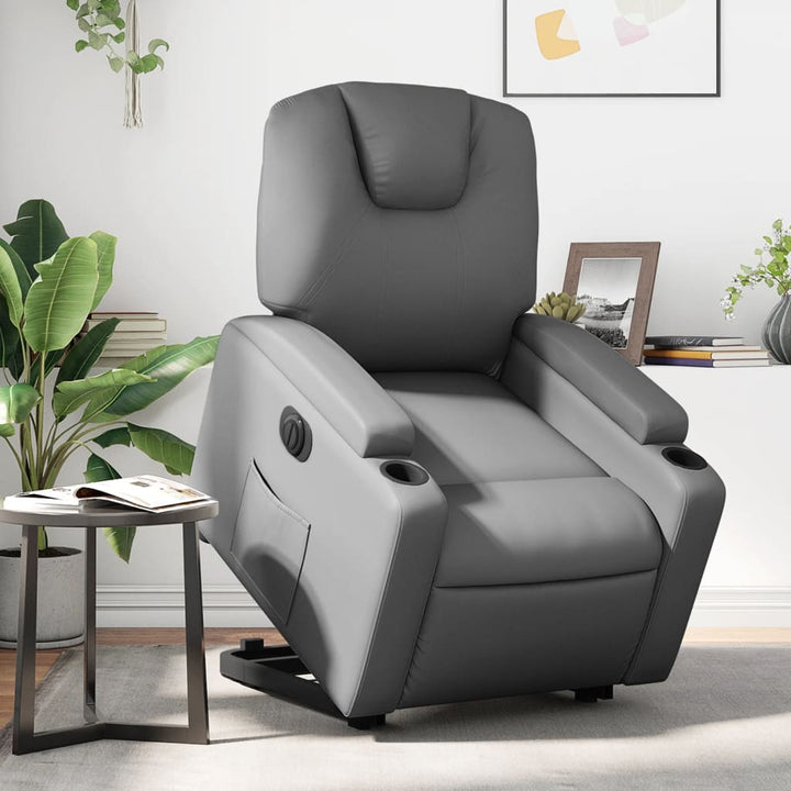 Reclinerfåtölj Med Uppresningshjälp Konstläder