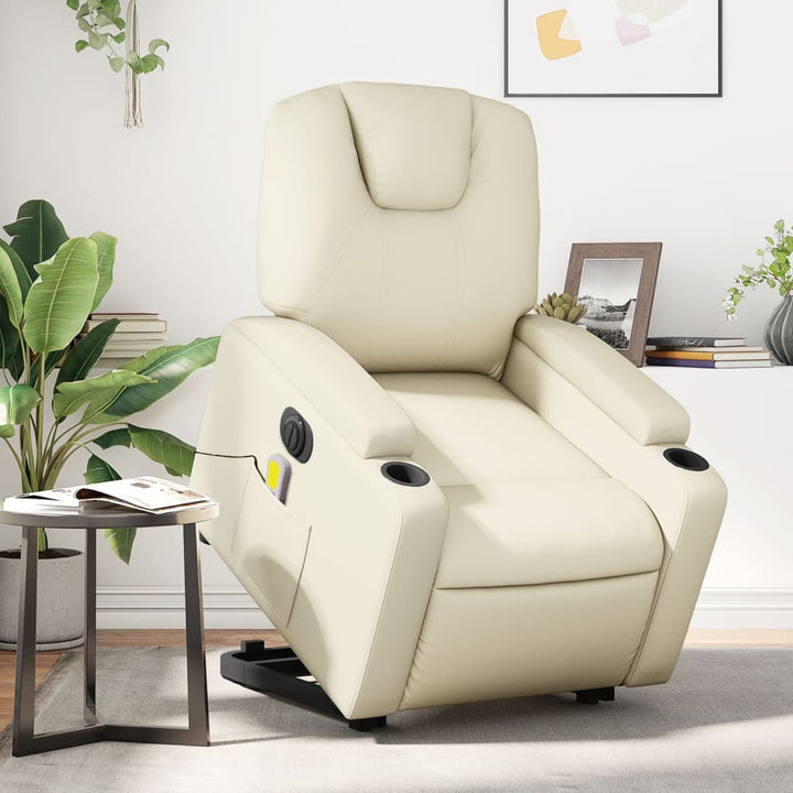 Reclinerfåtölj Med Uppresningshjälp Konstläder