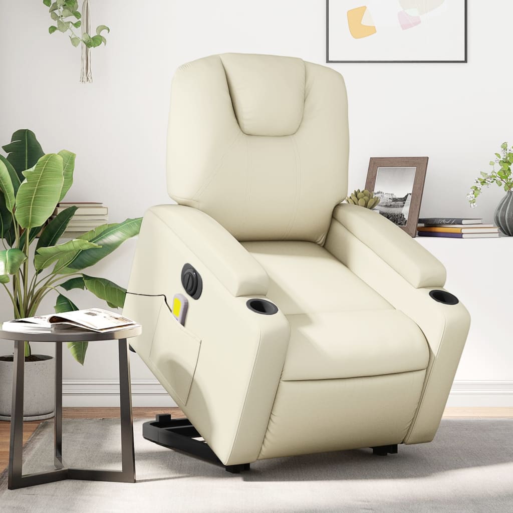 Reclinerfåtölj Med Uppresningshjälp Konstläder
