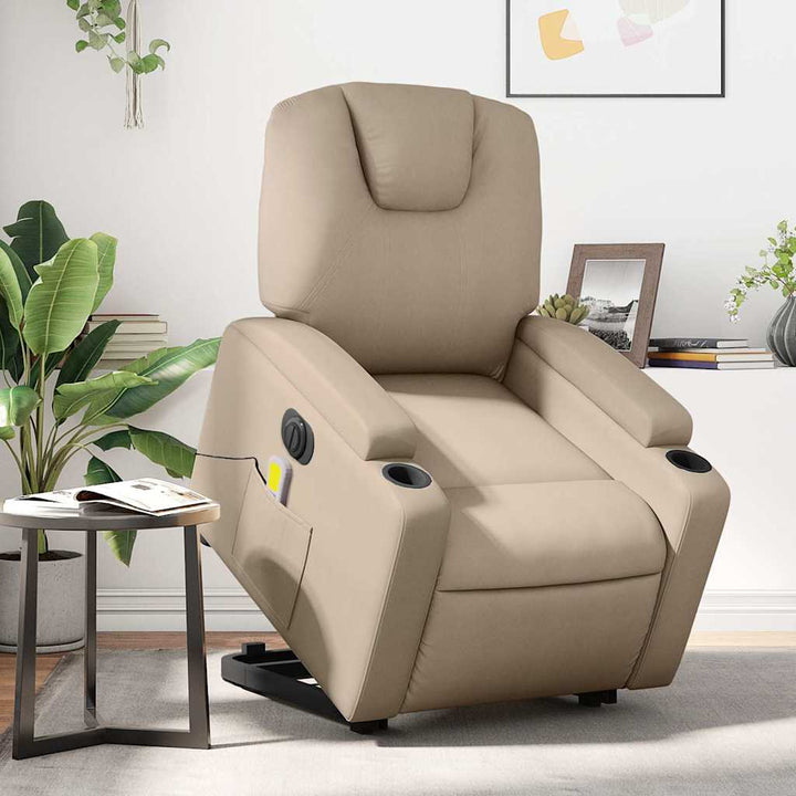 Reclinerfåtölj Med Uppresningshjälp Konstläder