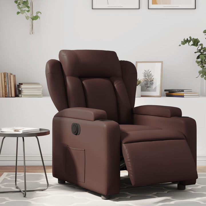 Reclinerfåtölj Gräddvit Konstläder