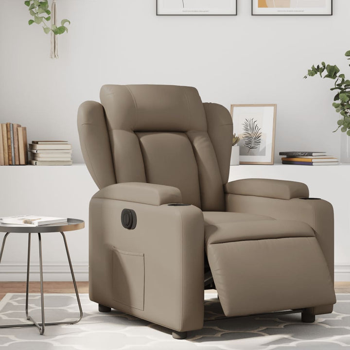 Reclinerfåtölj Gräddvit Konstläder