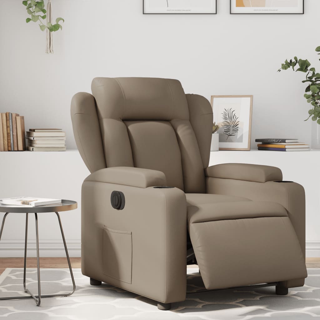 Reclinerfåtölj Gräddvit Konstläder