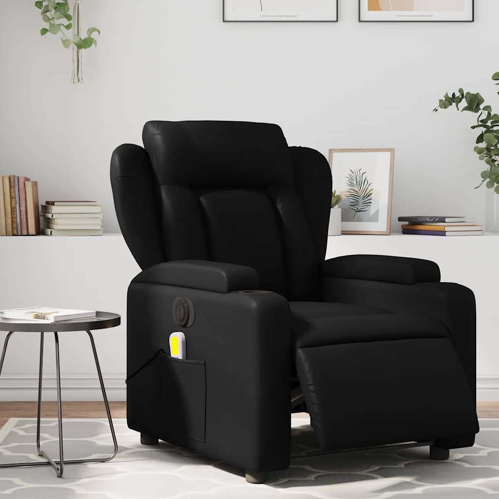 Reclinerfåtölj Gräddvit Konstläder