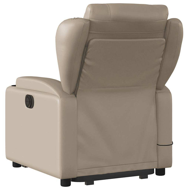 Massagefåtölj Med Uppresningshjälp Konstläder