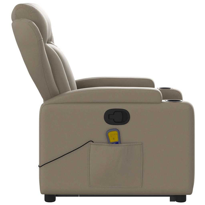 Massagefåtölj Med Uppresningshjälp Konstläder