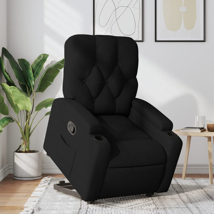 Massagefåtölj Med Uppresningshjälp Tyg